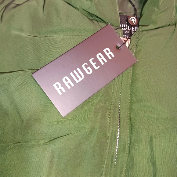 MENS RAWGEAR INSULATED PUFFER VEST JACKET WITH DOUBLE ZIPPER with hood - Picture 4 of 11